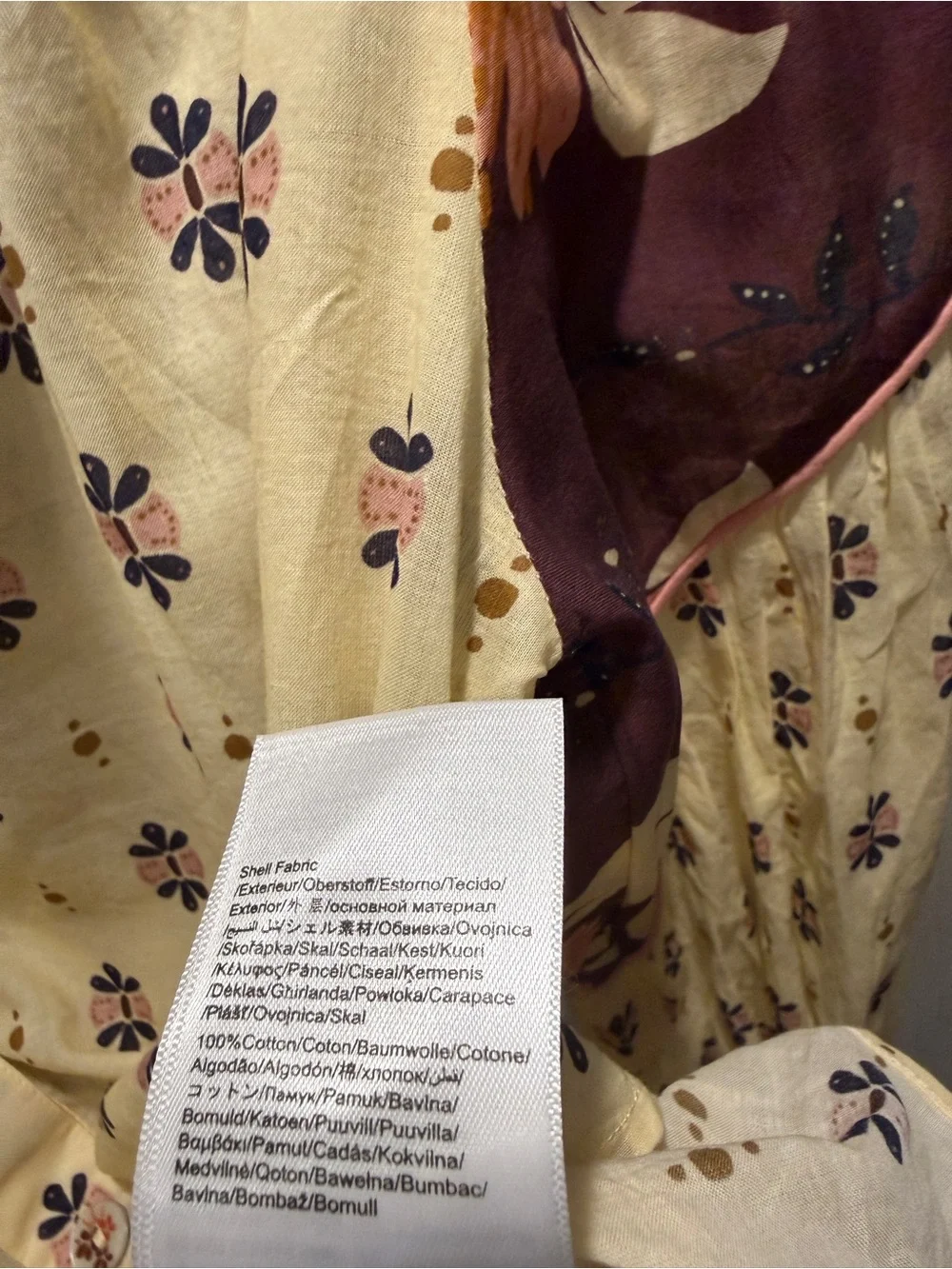 FARM Rio Ainika Chill Burgundy Blouse XS